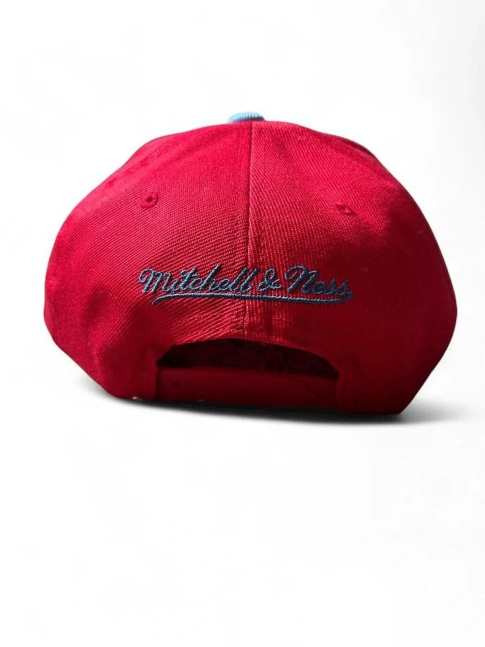Mitchell & Ness Houston Rockets Red and Light Blue Snapback Hat